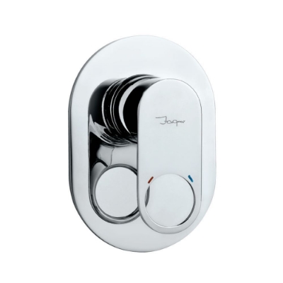 Picture of ชุดอุปกรณ์เปิดปิดของ Diverter แบบก้านเดี่ยวในผนังแบบ manual - สีดำ
