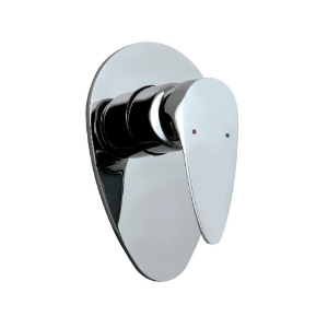 Picture of ชุดอุปกรณ์เปิดปิดของ Diverter แบบก้านเดี่ยวในผนังแบบ manual - สีดำ