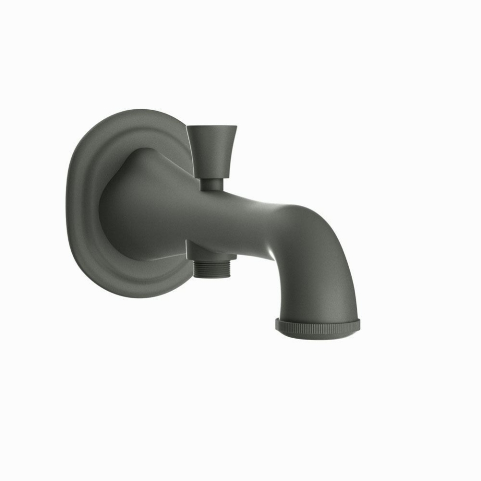 Picture of Queens Prime Bath Spout with Diverter - Graphite