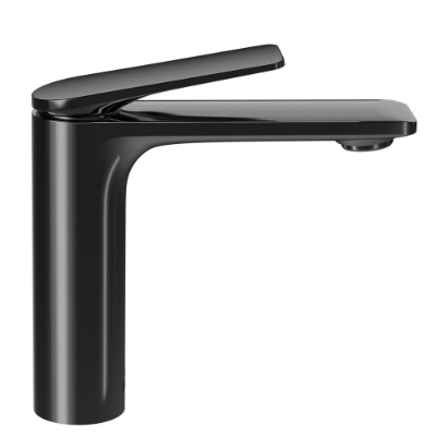 Picture of Single Lever Extended Basin Mixer - Black Chrome