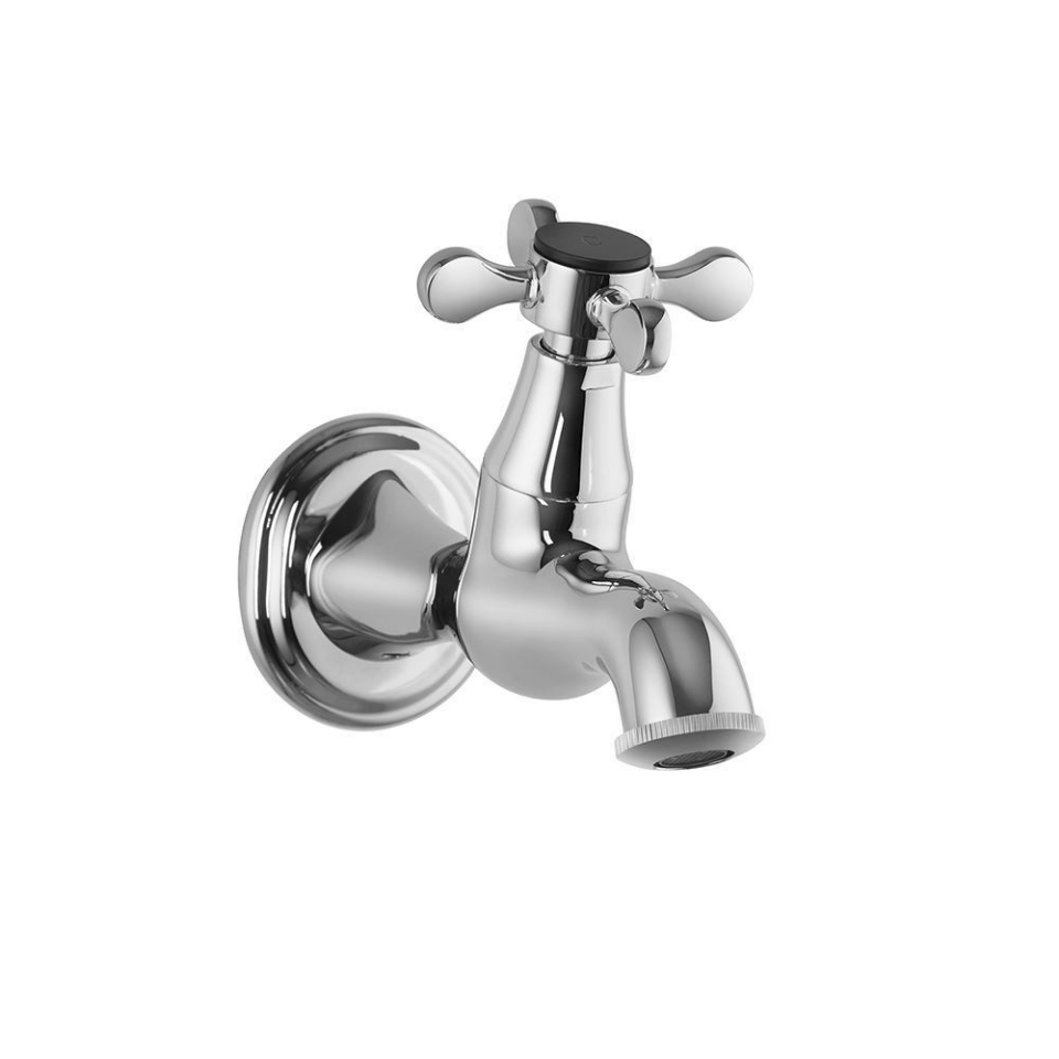 Picture of Bib Tap with Wall Flange - Chrome