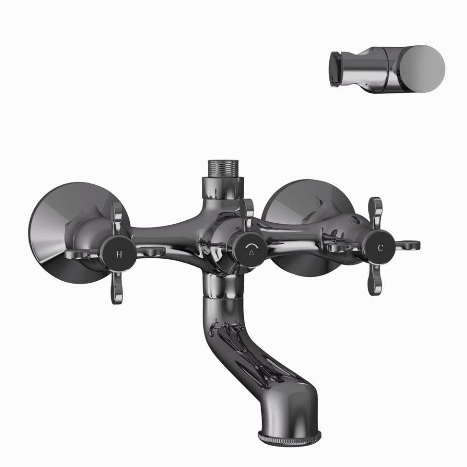 Picture of Bath & Shower Mixer - Black Chrome