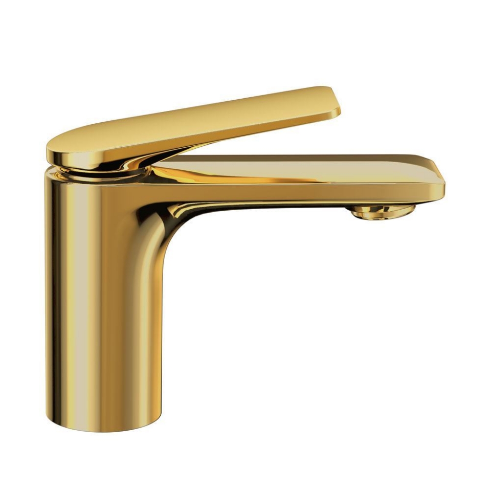 Picture of Single Lever Basin Mixer - Gold Bright PVD