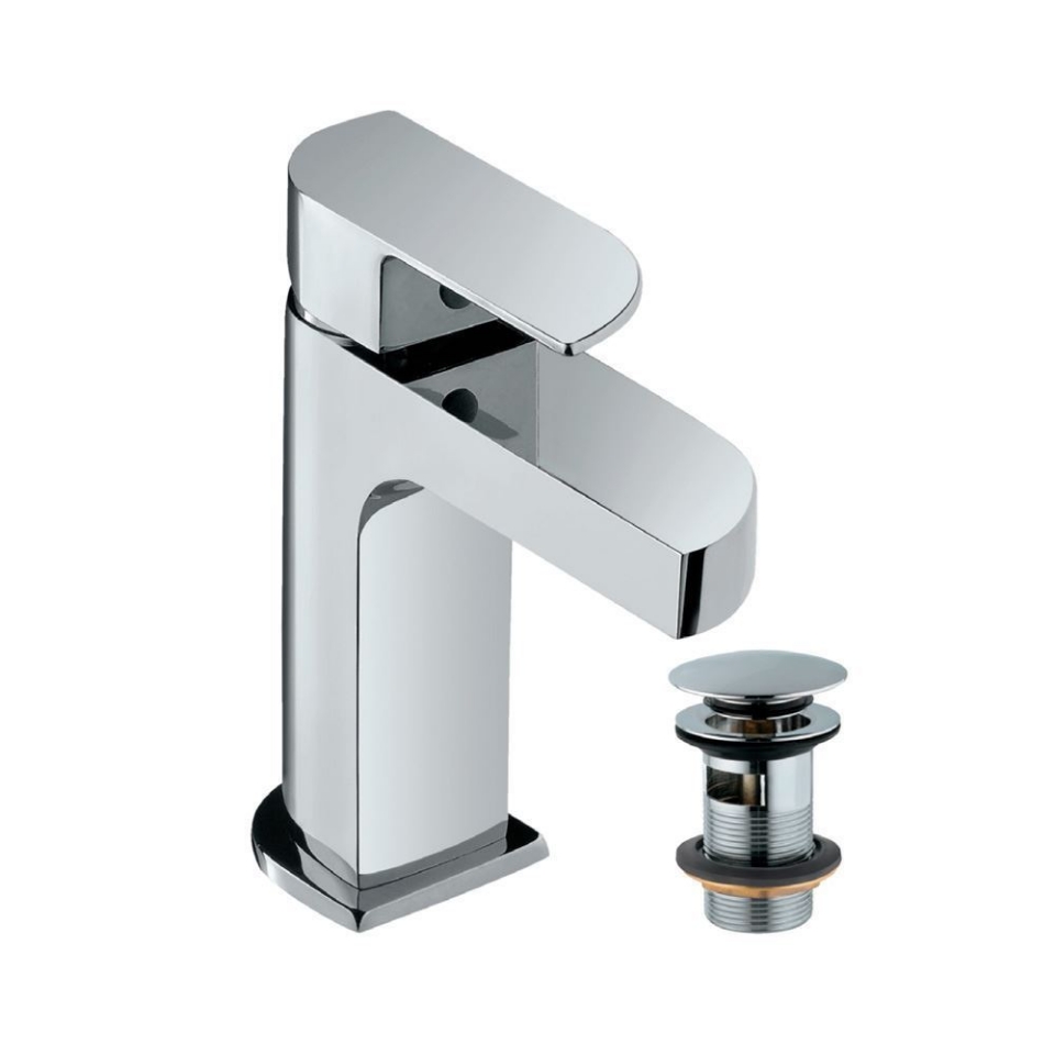 Picture of Single Lever Basin Mixer with click clack waste - Chrome