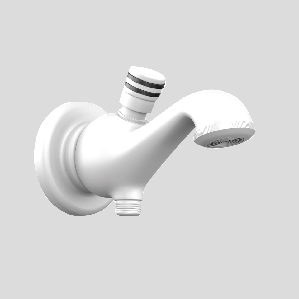 Picture of Queens Bath Spout - White Matt