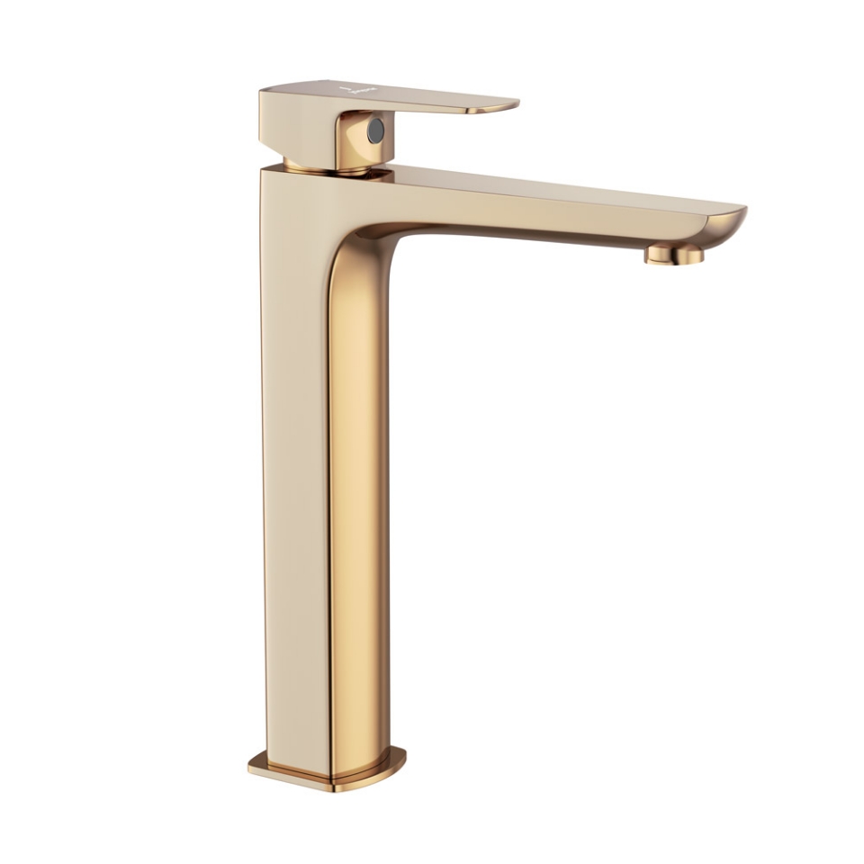 Picture of Single Lever High Neck Basin Mixer - Auric Gold