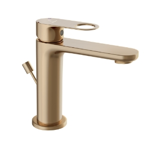 Picture of Single Lever Basin Mixer with Popup Waste - Auric Gold