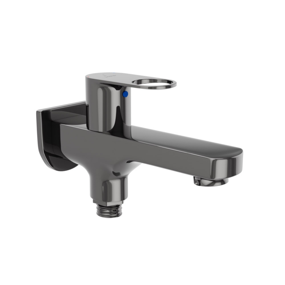 Picture of Two Way Bib Tap - Black chrome