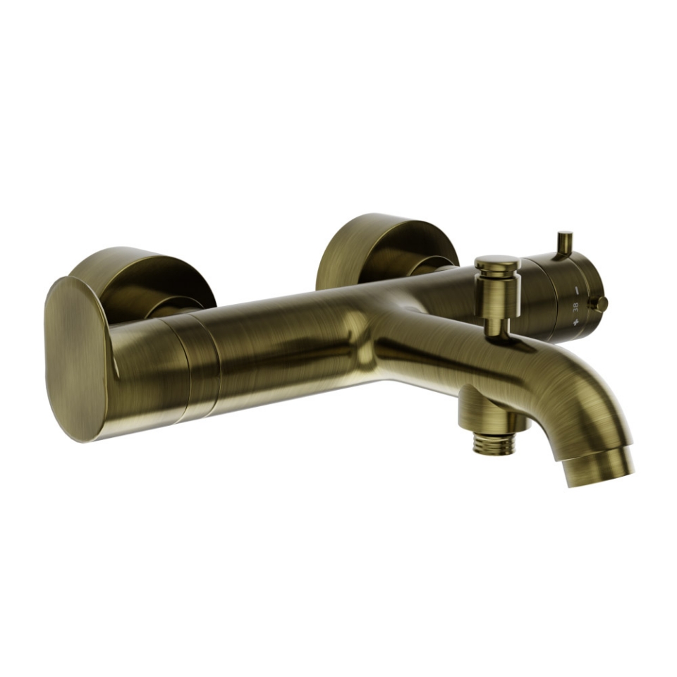 Picture of Opal Prime Thermostatic Bath & Shower Mixer - Antique Bronze