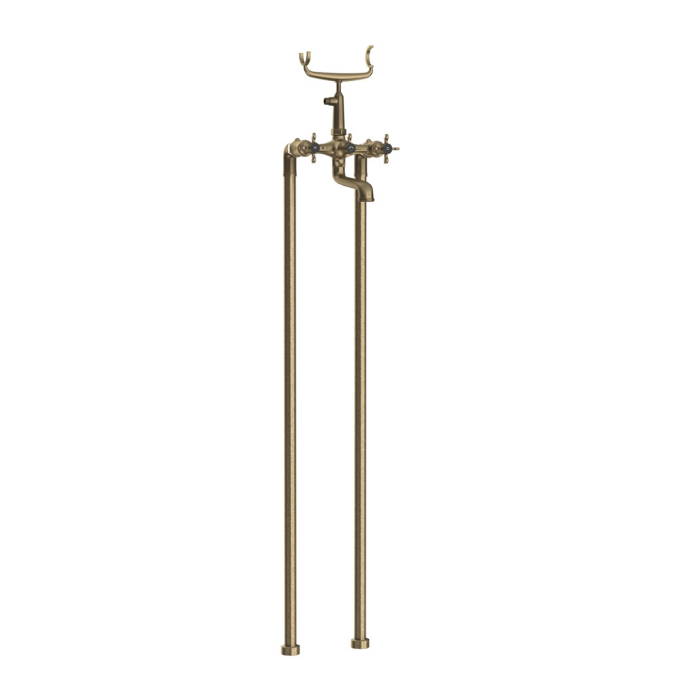 Picture of Bath & Shower Mixer with Telephone Shower Crutch - Antique Bronze