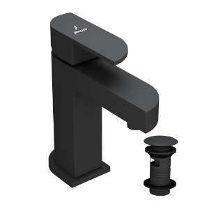 Picture of Single Lever Basin Mixer with click clack waste - Black Matt