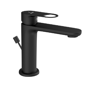 Picture of Single Lever Basin Mixer with Popup Waste - Black Matt