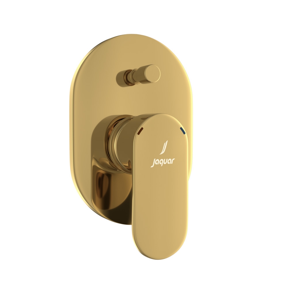 Picture of Single Lever In-wall Diverter - Gold Bright PVD