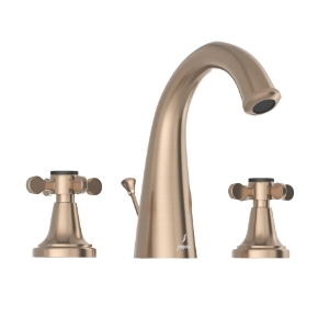 Picture of 3 hole Basin Mixer with Popup waste - Gold Dust