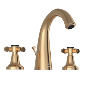 Picture of 3 hole Basin Mixer with Popup waste - Auric Gold