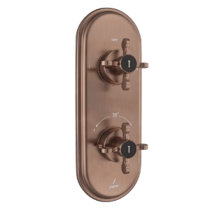 Picture of Aquamax Thermostatic Shower Mixer - Antique Copper