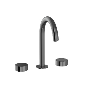 Picture of 3-Hole Basin Mixer with Pipe Spout - Black Chrome