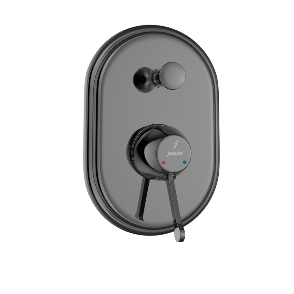 Picture of Single Lever In-wall Diverter - Black Chrome