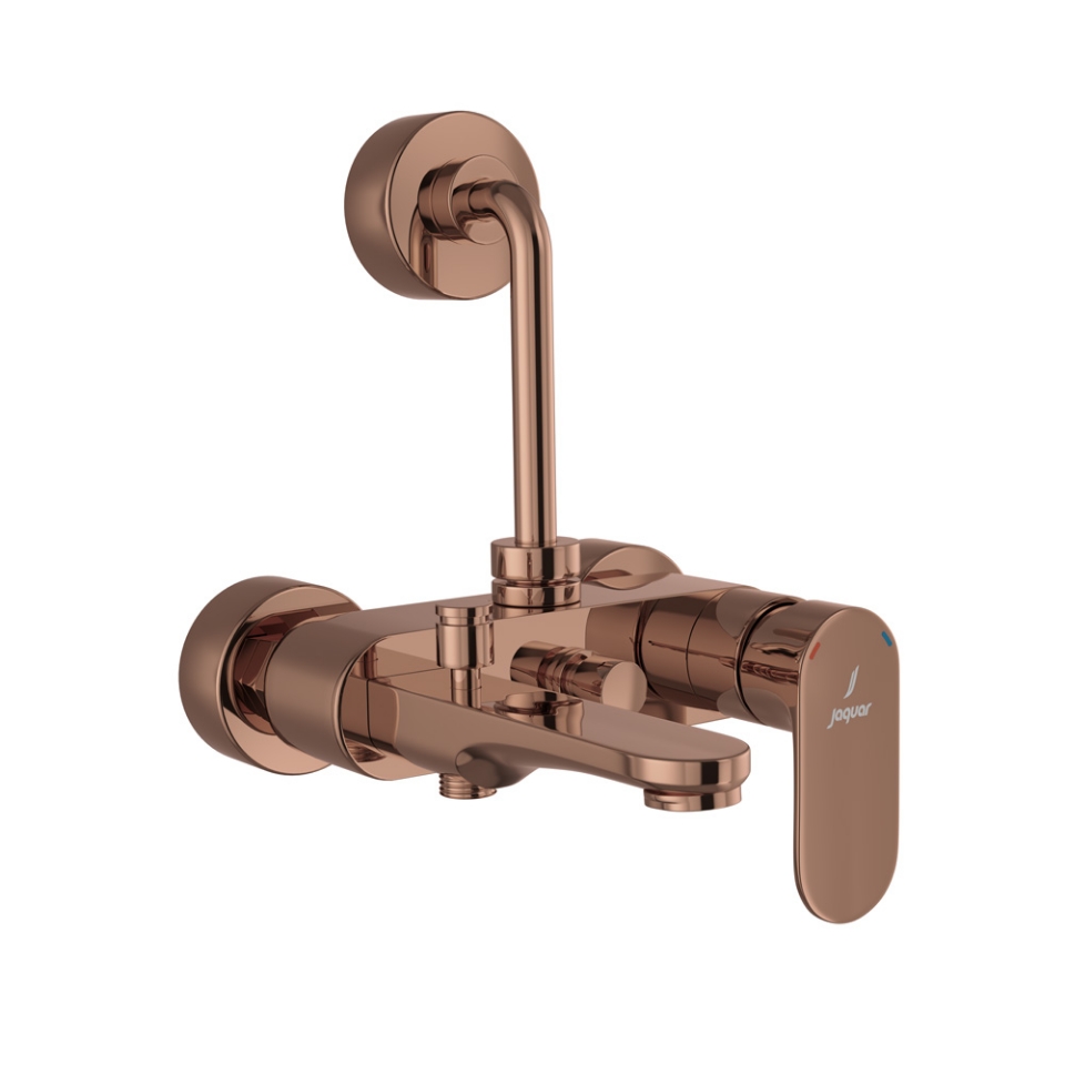 Picture of Single Lever Bath & Shower Mixer 3-in-1 System - Blush Gold PVD