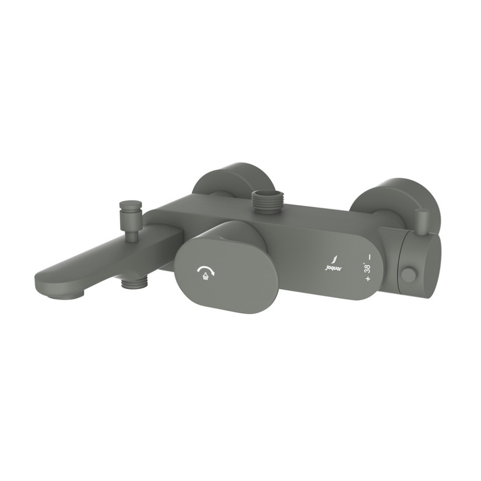 Picture of Exposed Thermostatic Bath & Shower Mixer 3-in-1 System - Graphite