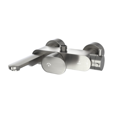 Picture of Exposed Thermostatic Bath & Shower Mixer - Stainless Steel