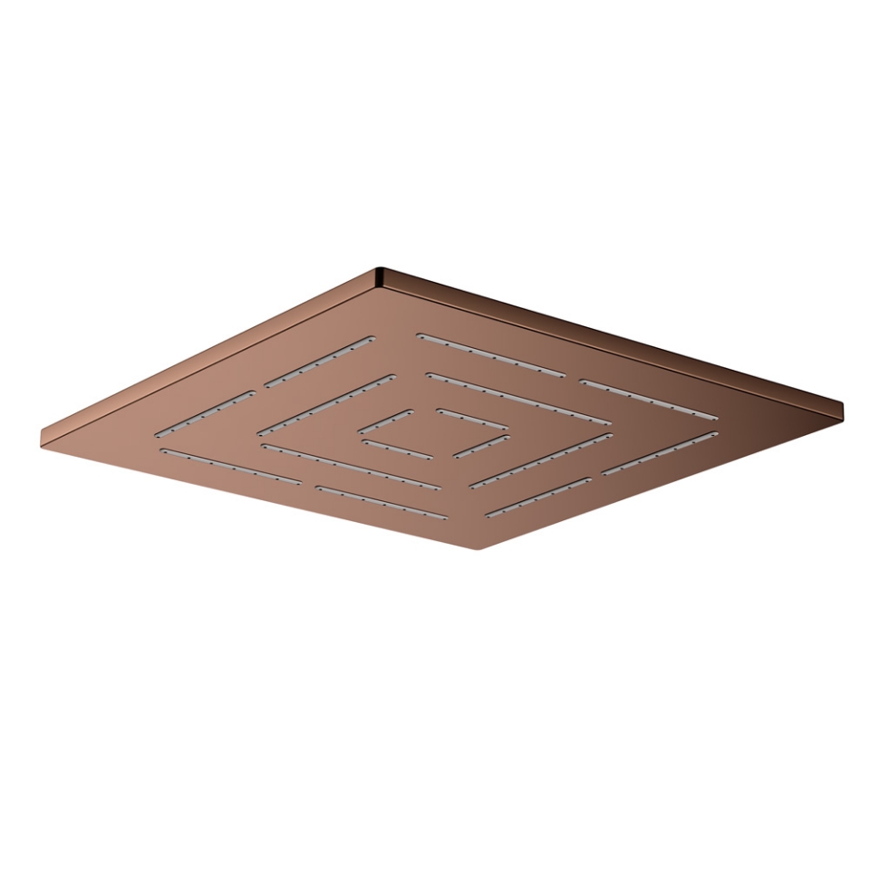 Picture of ฝักบัวทรงเหลี่ยมเหนือศีรษะฟังก์ชั่นเดียว - สีทองแดง พีวีดี