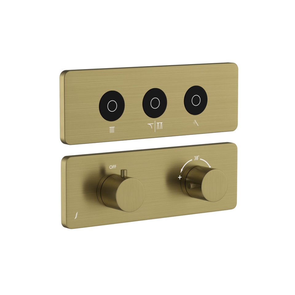 Picture of Exposed Part Kit of CLOUD Touch Shower System with 3 outlets - Antique Bronze