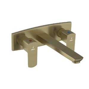 Picture of ก๊อกผสมอ่างล้างหน้า 3 หลุม ติดผนัง - สีบรอนซ์