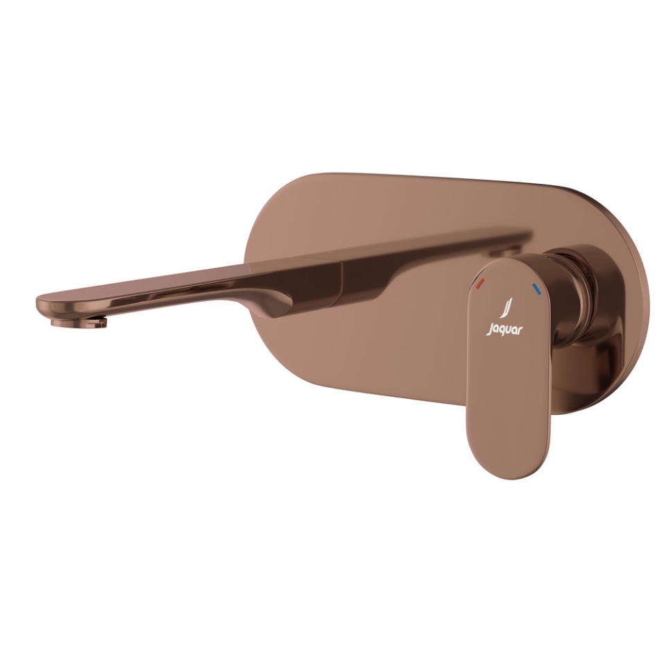 Picture of ก๊อกผสมอ่างล้างหน้าแบบก้านเดี่ยวไม่มีสสะดือป๊อปอัฟ แบบวาล์ว manual - สีทองแดง พีวีดี