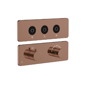 Picture of Exposed Part Kit of CLOUD Touch Shower System with 3 outlets - Blush Gold Bright PVD