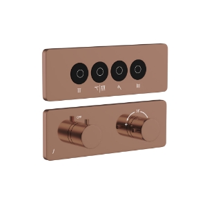 Picture of Exposed Part Kit of CLOUD Touch Shower System with 4 outlets - Blush Gold PVD