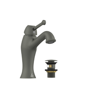 Picture of Single lever basin mixer with click clack waste - Graphite