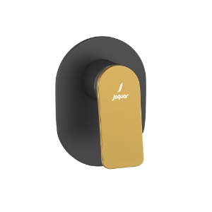Picture of Exposed Part Kit of Single Lever In-wall Manual Valve - Lever: Gold Matt PVD | Body: Black Matt