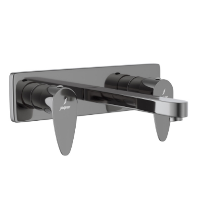 Picture of ก๊อกผสมอ่างล้างหน้า 3 หลุม ติดผนัง - สีดำโครเมี่ยม