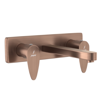 Picture of ก๊อกผสมอ่างล้างหน้า 3 หลุม ติดผนัง - สีทองแดงโบราณ