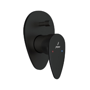 Picture of ชุดอุปกรณ์เปิดปิดของ Diverter แบบก้านเดี่ยวในผนังแบบ Hi Flow - สีดำด้าน