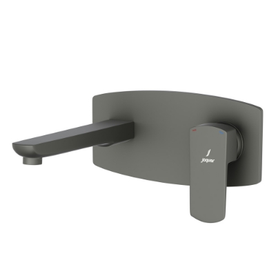 Picture of ก๊อกผสมอ่างล้างหน้าแบบก้านเดี่ยวไม่มีสสะดือป๊อปอัฟ แบบวาล์ว manual - สีกราไฟท์