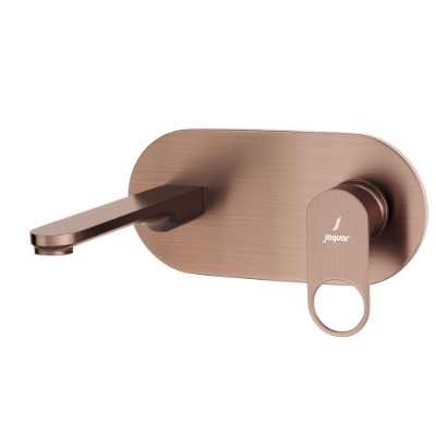 Picture of ก๊อกผสมอ่างล้างหน้าแบบก้านเดี่ยวไม่มีสสะดือป๊อปอัฟ แบบวาล์ว manual - สีทองแดงโบราณ