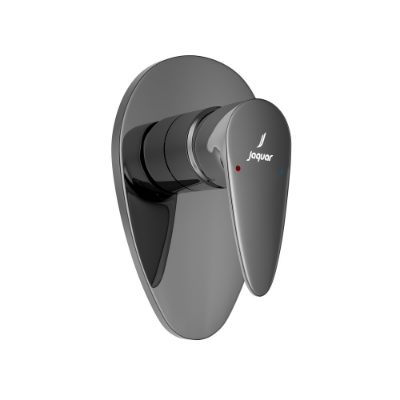 Picture of ชุดอุปกรณ์เปิดปิดของ Diverter แบบก้านเดี่ยวในผนังแบบ manual - สีดำโครเมี่ยม