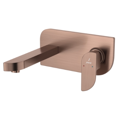 Picture of ชุดชิ้นส่วนภายนอกของวาล์วแมนนวลฝังผนังแบบก้านเดี่ยว - สีทองแดงโบราณ