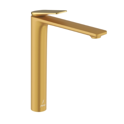 Picture of Single Lever High Neck Basin Mixer - Lever: Gold Bright PVD | Body: Gold Matt PVD