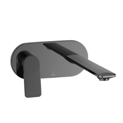 Picture of ชุดชิ้นส่วนภายนอกของวาล์วแมนนวลฝังผนังแบบก้านเดี่ยว (วาล์วอยู่ทางด้านซ้าย) - สีโครมดำ