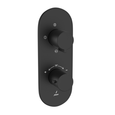 Picture of Aquamax ก๊อกผสมยืนอาบน้ำพร้อมวาล์วเปลี่ยนทิศทาง 3 ทาง - สีดำด้าน