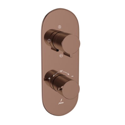 Picture of Aquamax ก๊อกผสมยืนอาบน้ำพร้อมวาล์วเปลี่ยนทิศทาง 3 ทาง - สีทองแดง พีวีดี