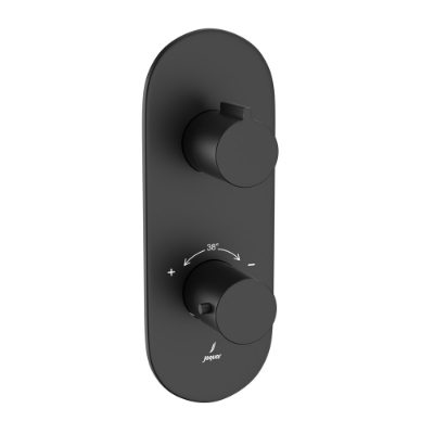 Picture of ก๊อกผสมยืนอาบน้ำอุณหภูมิ Aquamax - สีดำด้าน