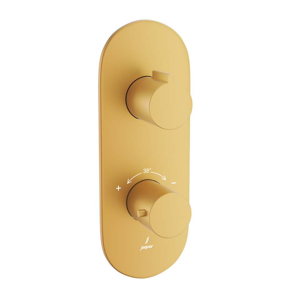 Picture of ก๊อกผสมยืนอาบน้ำอุณหภูมิ Aquamax - สีทองด้าน PVD