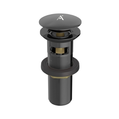 Picture of อ่างล้างจานแบบสะดือคลิกแคล็ก - สีดำโครเมี่ยม