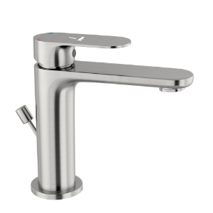 Picture of Single Lever Basin Mixer with Popup Waste - Stainless Steel