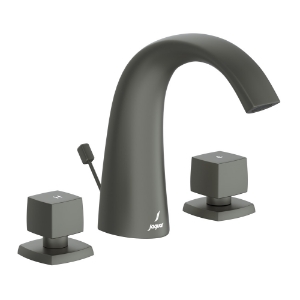 Picture of 3 Hole Basin Mixer with popup waste - Graphite